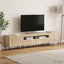 5-delt LED TV-skab Sonoma-eg Konstrueret træ