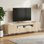5-delt LED TV-skab Sonoma-eg Konstrueret træ