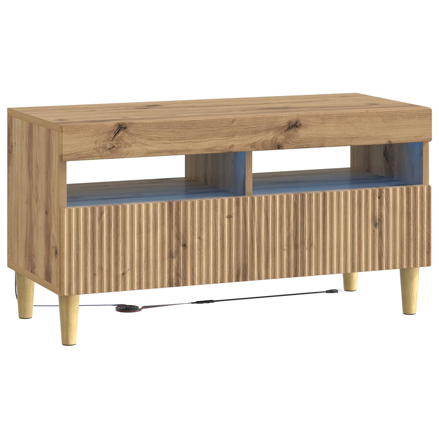 3-delt LED TV Skab ARNHEM 3 stk. Artisan-eg Konstrueret træ