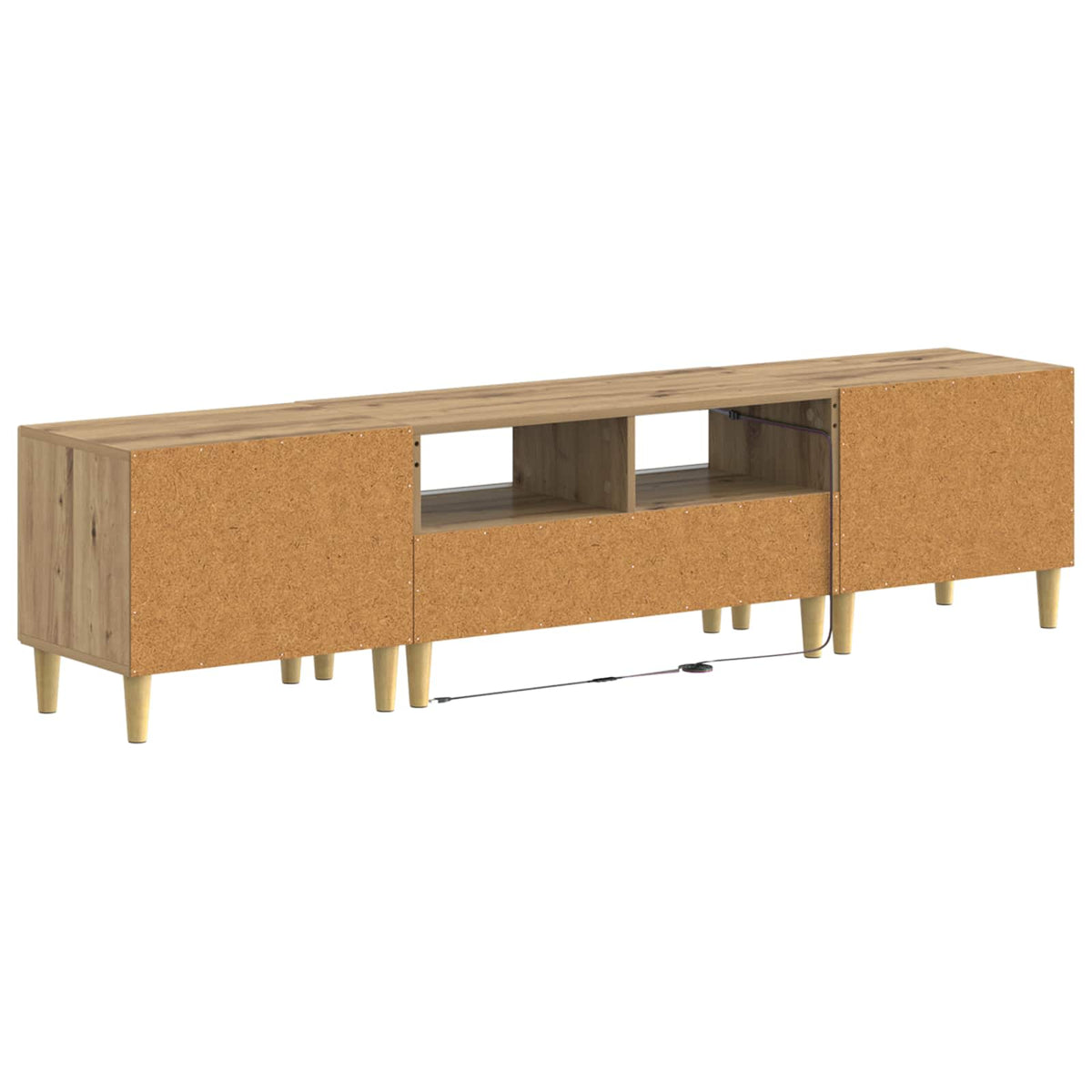 3-delt LED TV Skab ARNHEM 3 stk. Artisan-eg Konstrueret træ