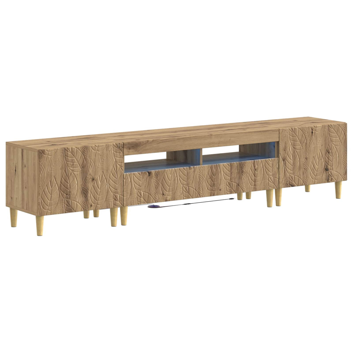 3-delt LED TV Skab DELFT Artisan-eg Konstrueret træ