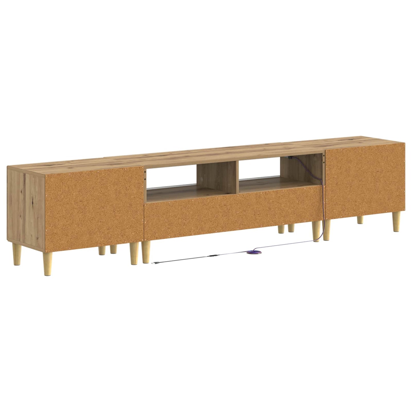 3-delt LED TV Skab DELFT Artisan-eg Konstrueret træ