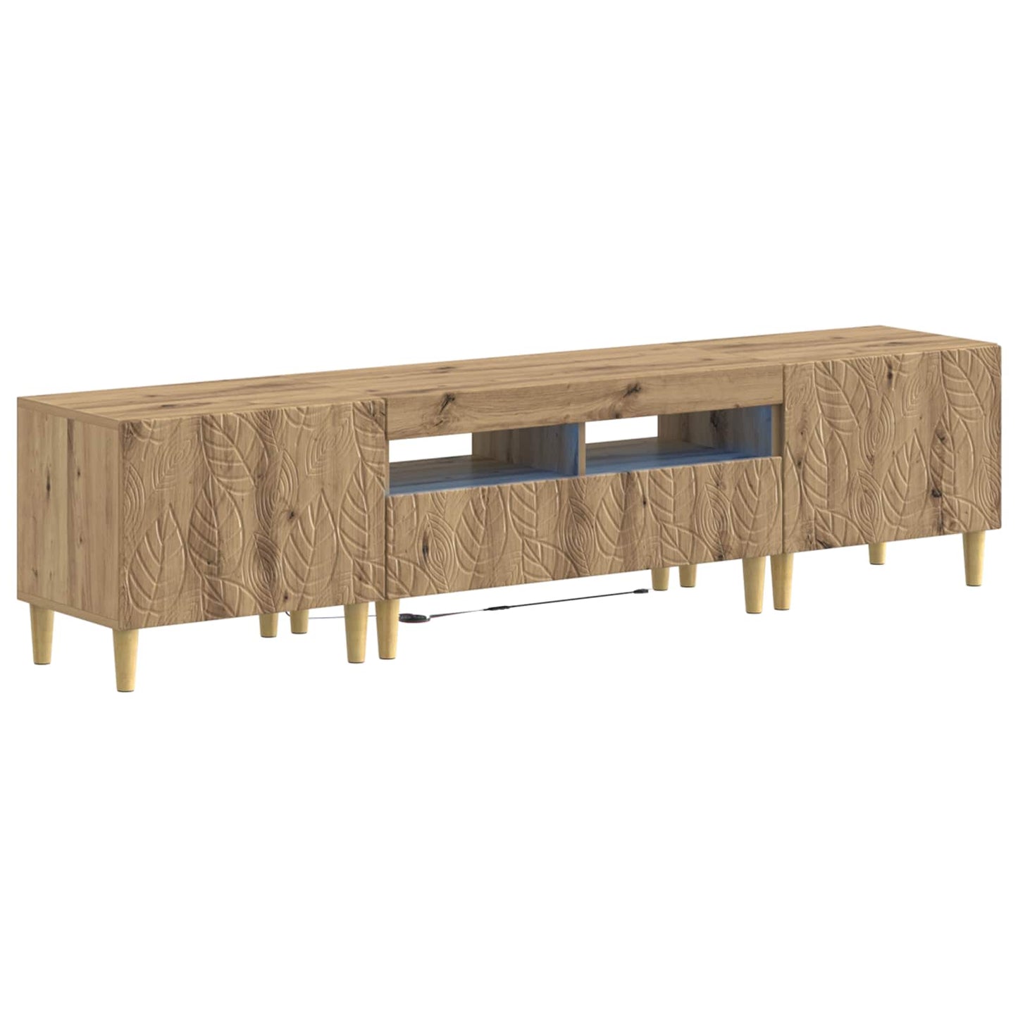 3-delt LED TV Skab DELFT Artisan-eg Konstrueret træ