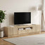 LED TV-skab HOORN 3 stk. Sonoma-eg Konstrueret træ