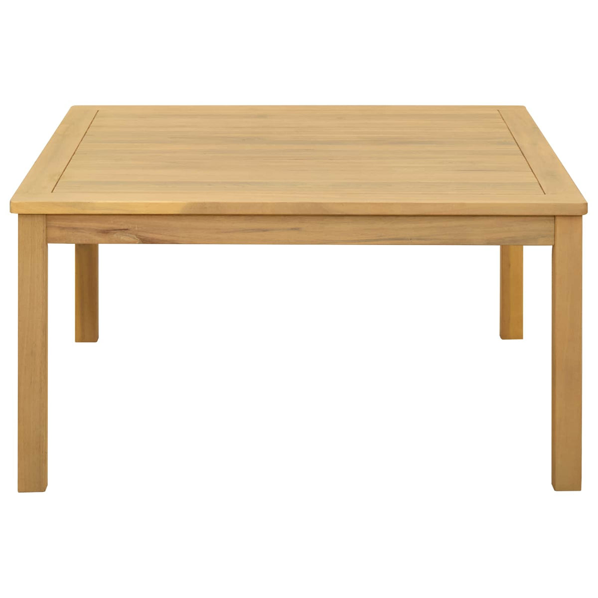 Sofabord Lys akacie 85 x 85 x 45 cm Massivt Akacietræ
