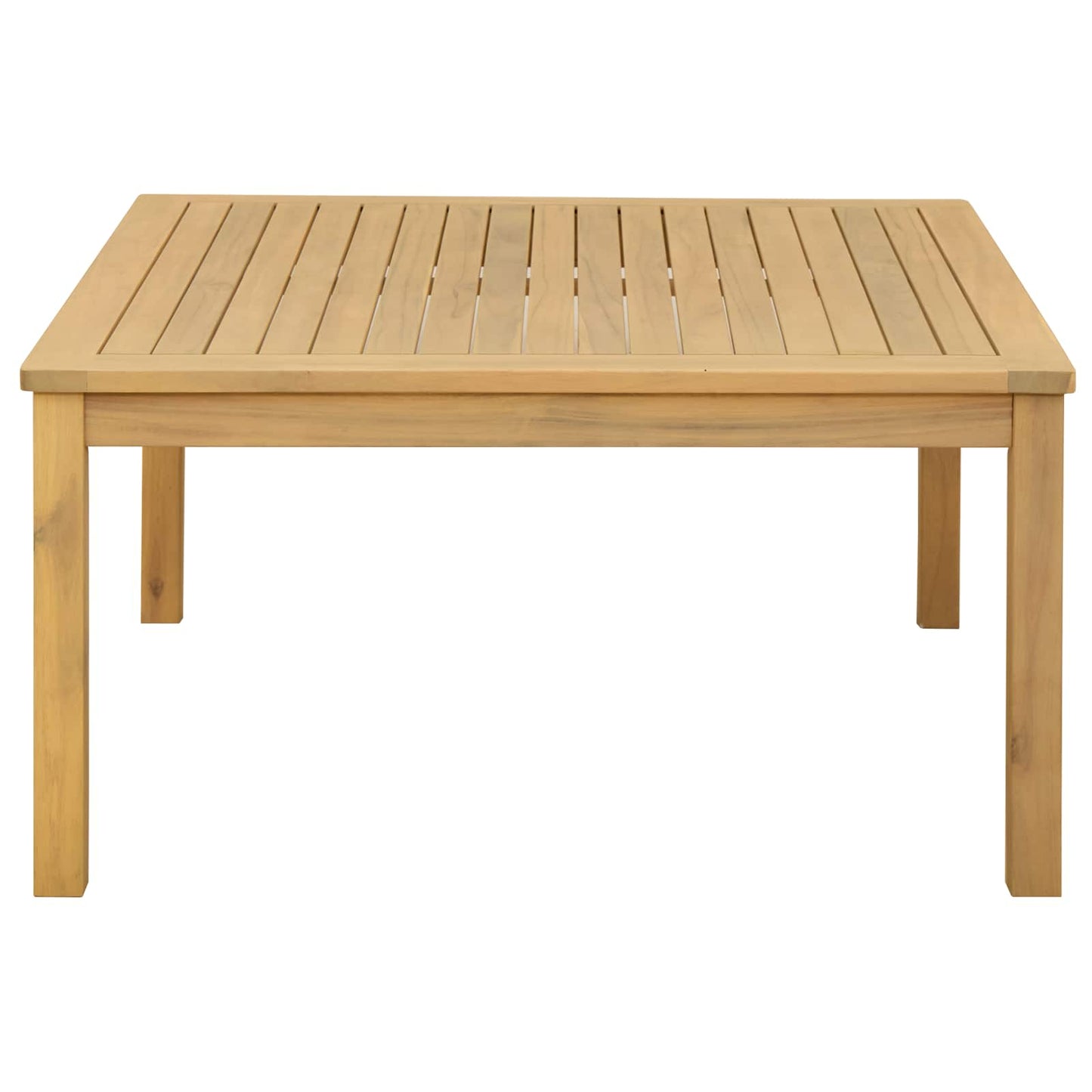 Sofabord Lys akacie 85 x 85 x 45 cm Massivt Akacietræ