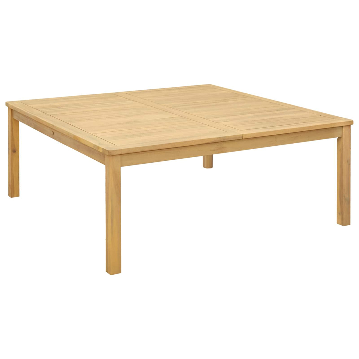 Sofabord Lys akacie 110 x 110 x 45 cm Massivt Akacietræ
