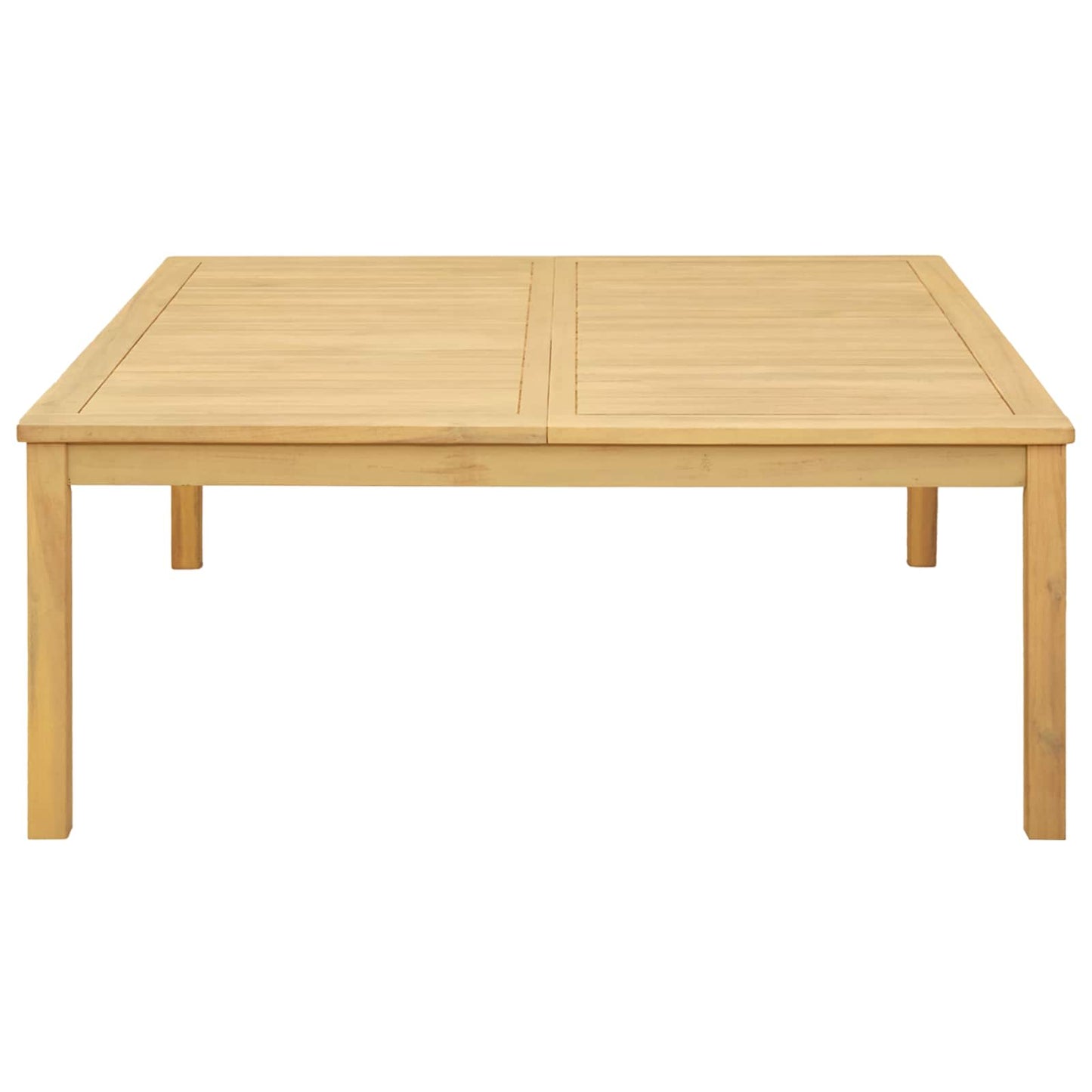 Sofabord Lys akacie 110 x 110 x 45 cm Massivt Akacietræ