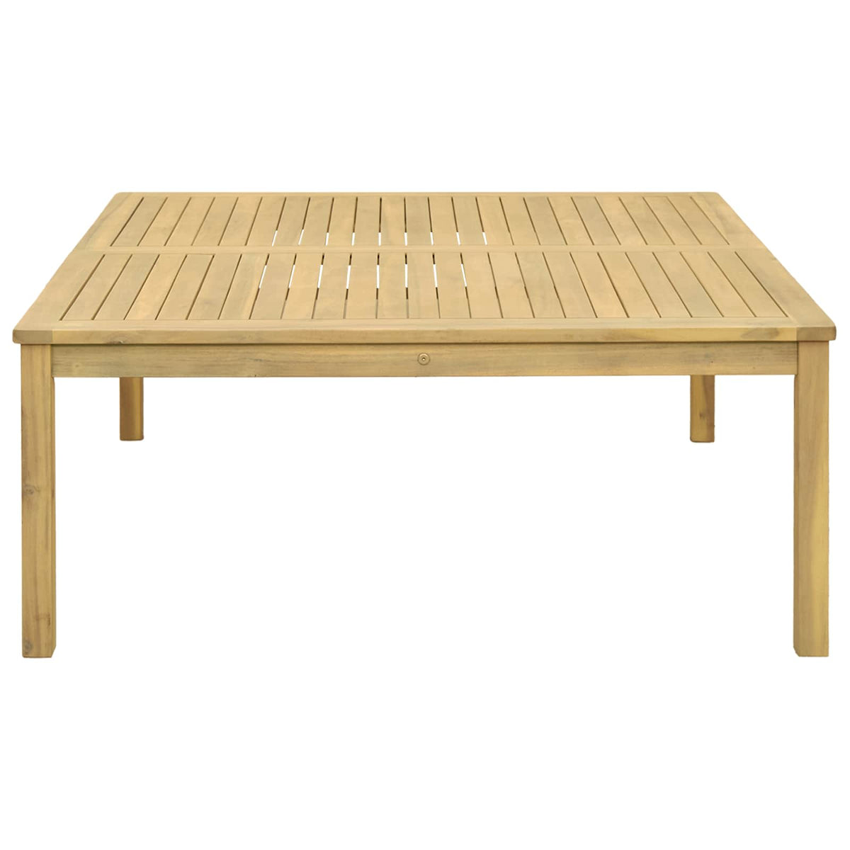 Sofabord Lys akacie 110 x 110 x 45 cm Massivt Akacietræ