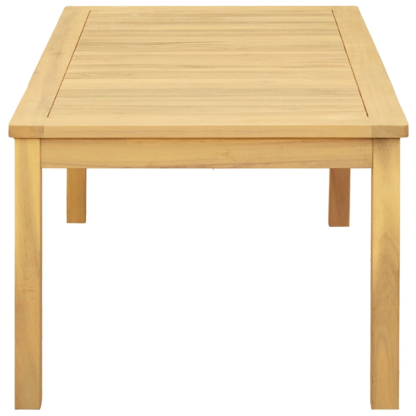 Sofabord Lys akacie 110 x 60 x 45 cm Massivt Akacietræ