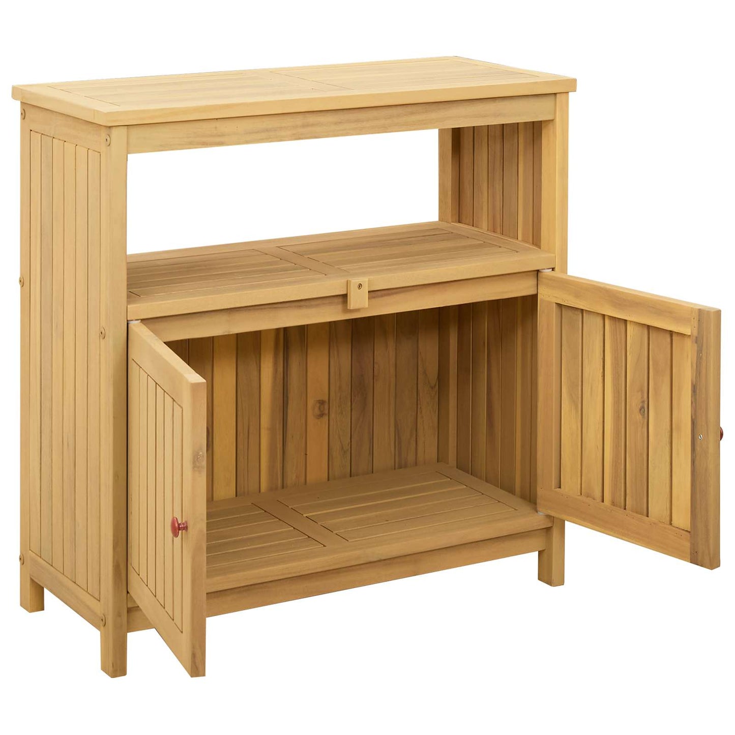 Have Konsol Bord Lys akacie 80 x 35 x 75 cm Massivt Akacietræ