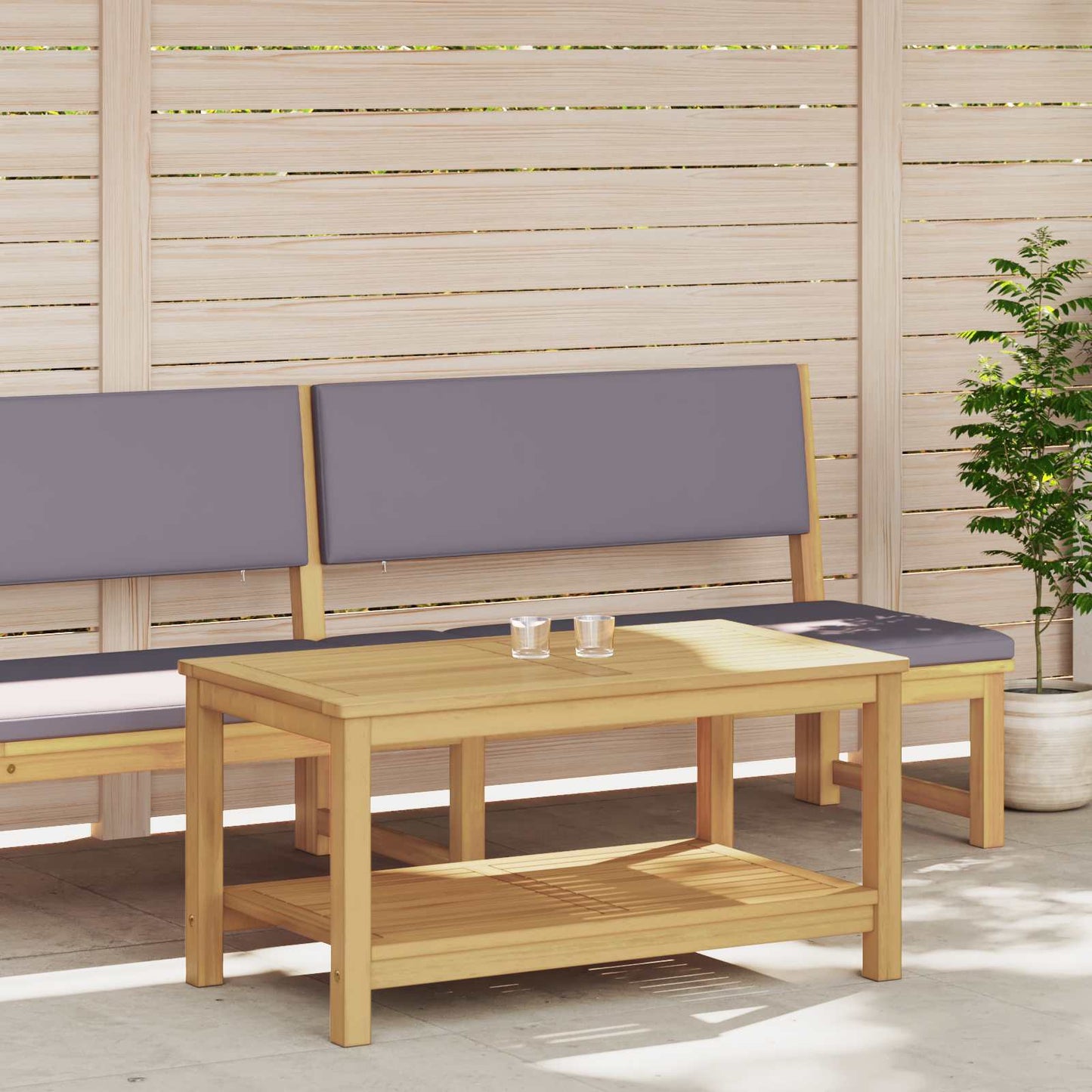 Sidebord Olie Naturlig 90 x 50 x 45 cm Massivt Akacietræ
