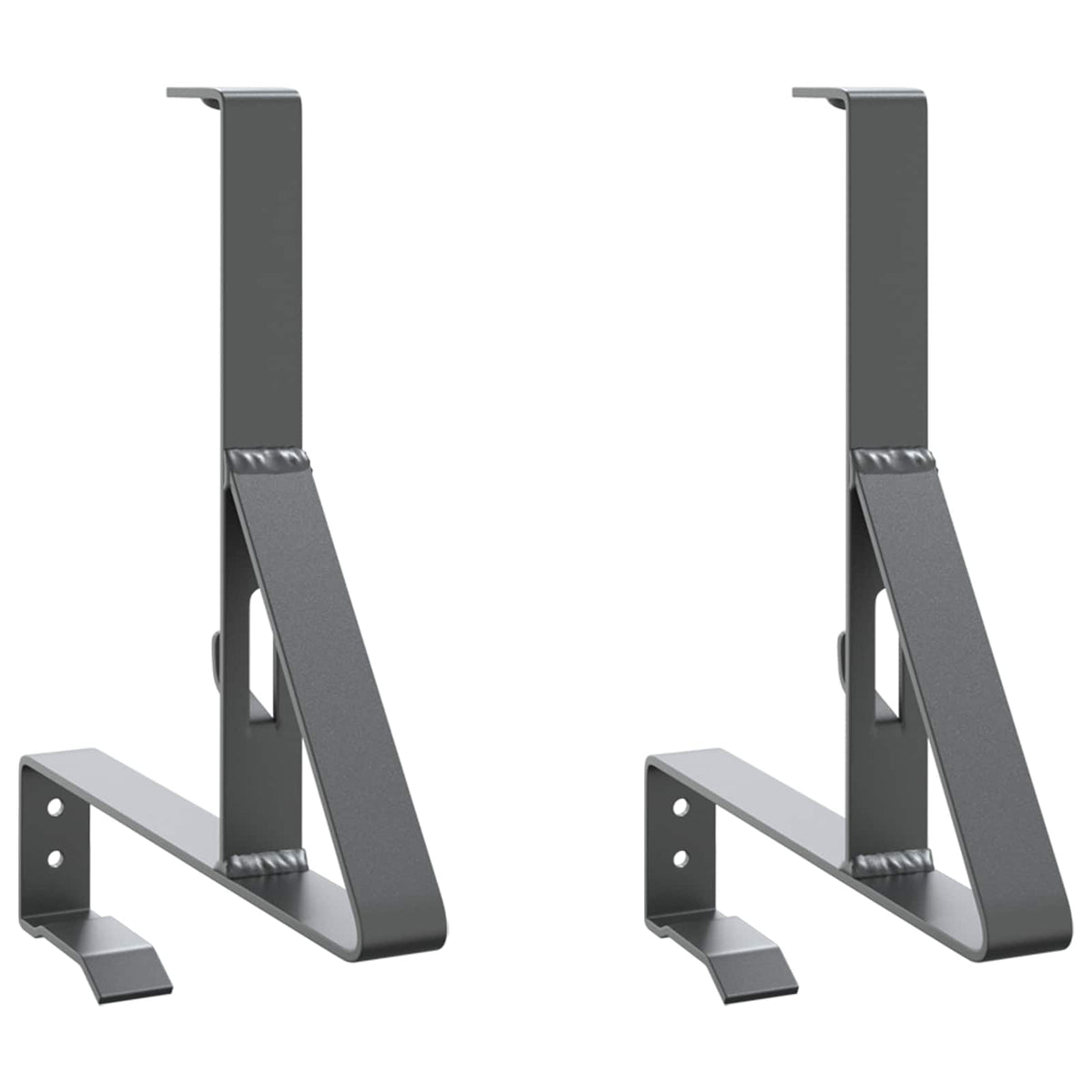 Snebeskyttelse Støtte 2 stk. Antracit 29,5 x 3 x 34,5 cm Stål
