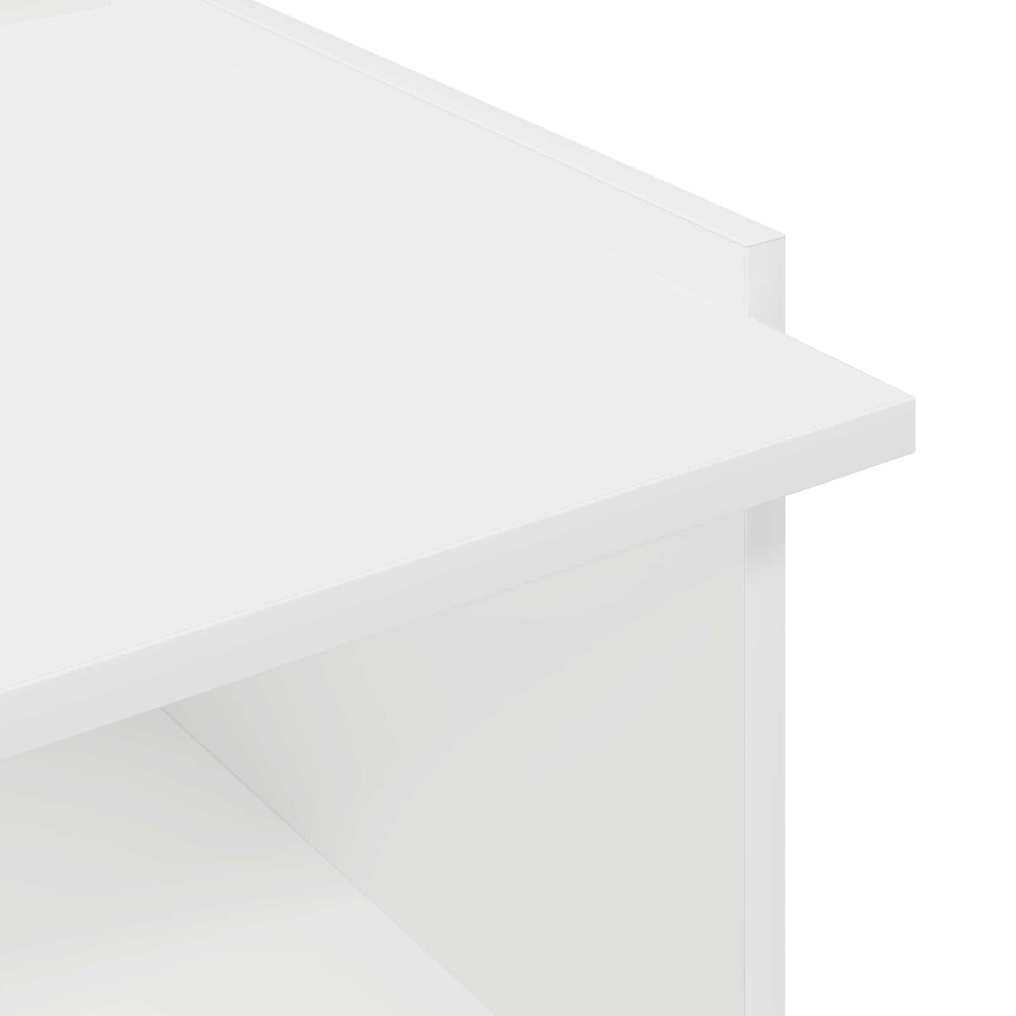Sofabord Hvid 90 x 50 x 33 cm Konstrueret træ