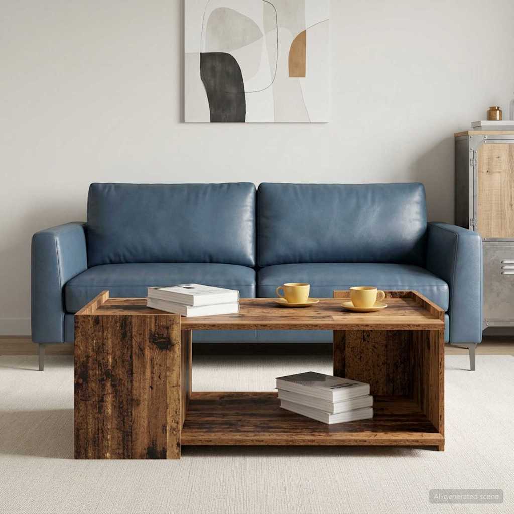Sofabord Gammelt træ 90 x 50 x 33 cm Konstrueret træ