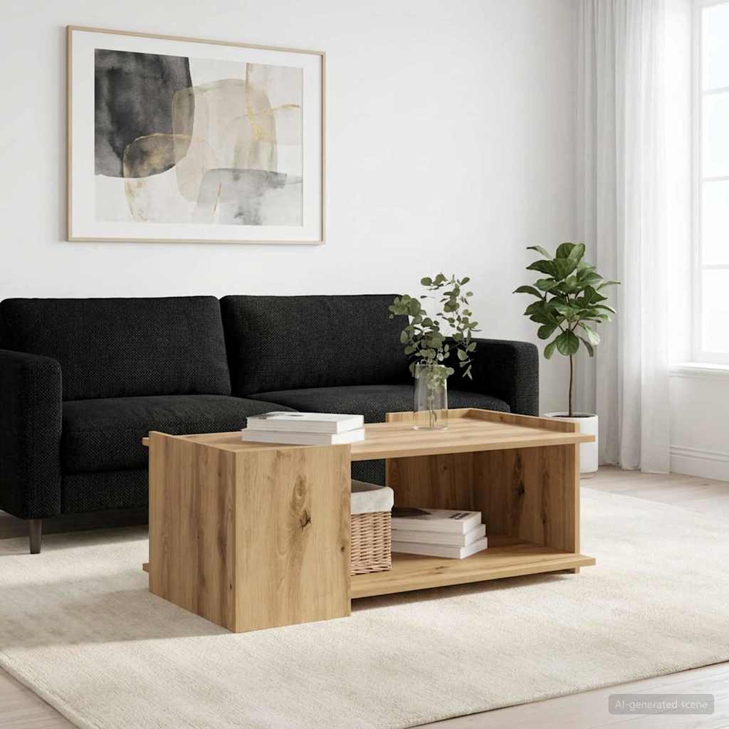 Sofabord Artisan-eg 90 x 50 x 33 cm Konstrueret træ