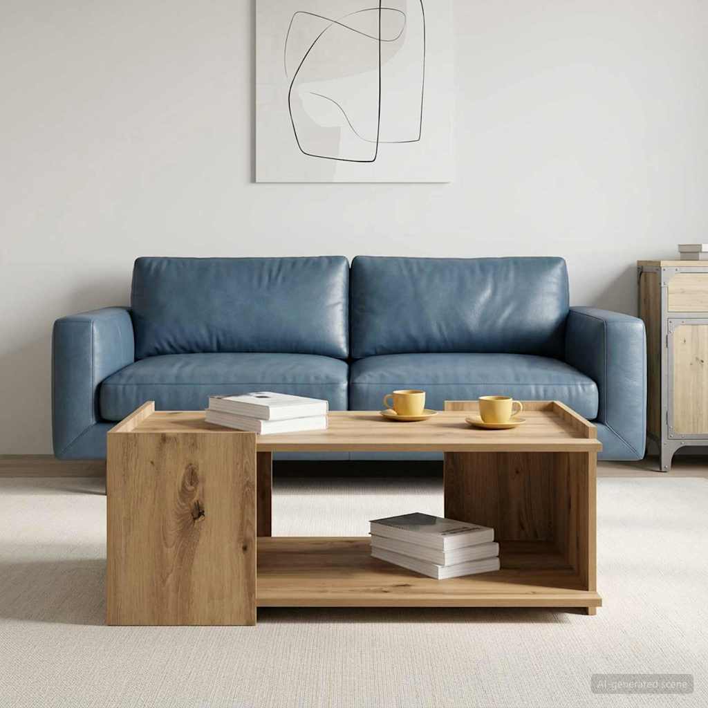 Sofabord Artisan-eg 90 x 50 x 33 cm Konstrueret træ