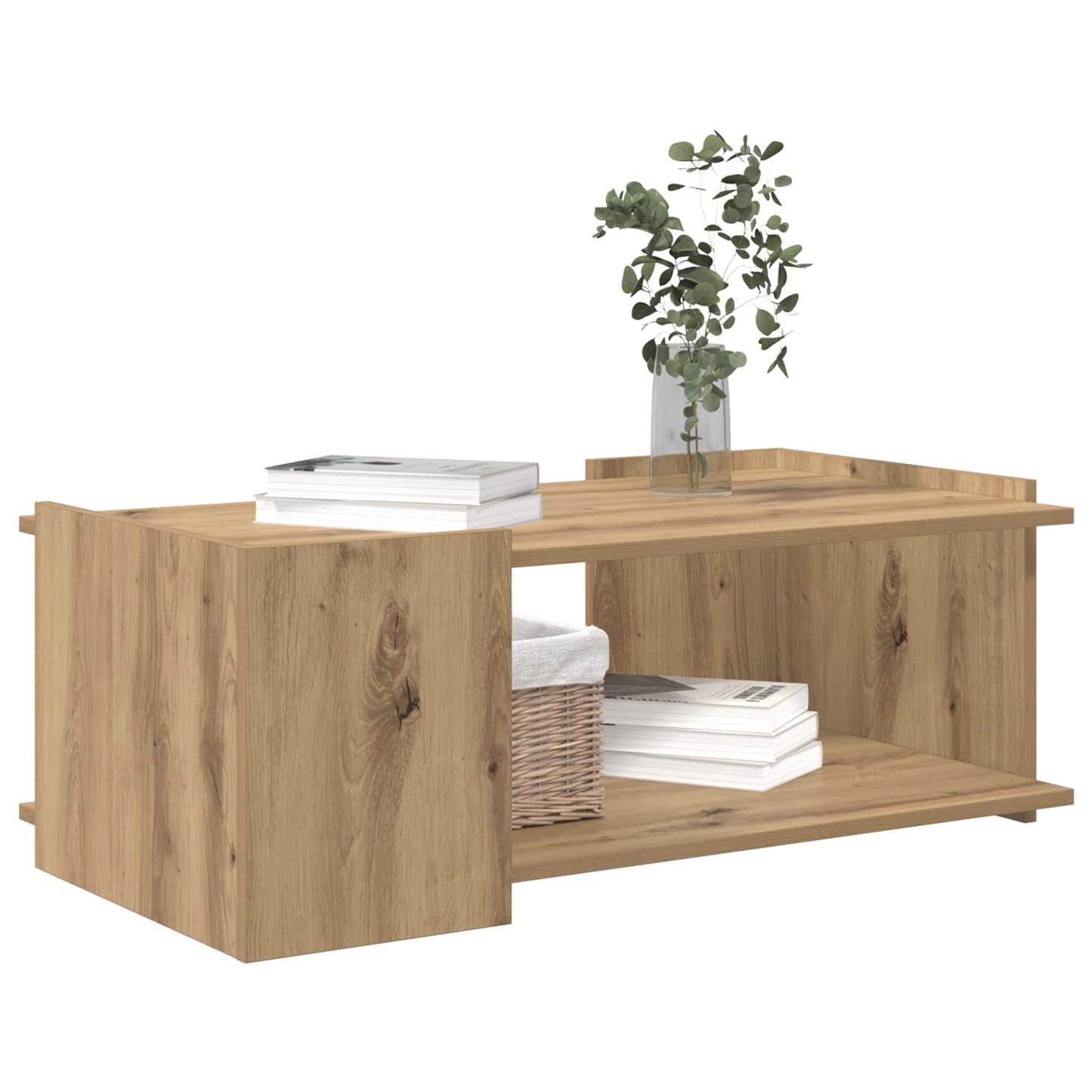 Sofabord Artisan-eg 90 x 50 x 33 cm Konstrueret træ