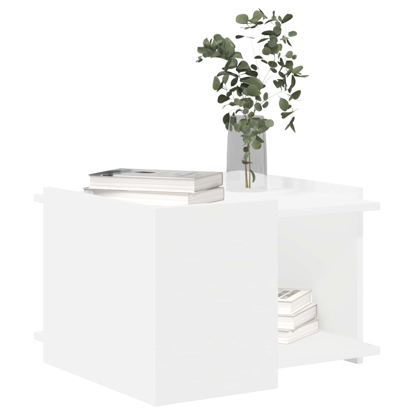Sofabord Hvid 50,5 x 50 x 33 cm Konstrueret træ