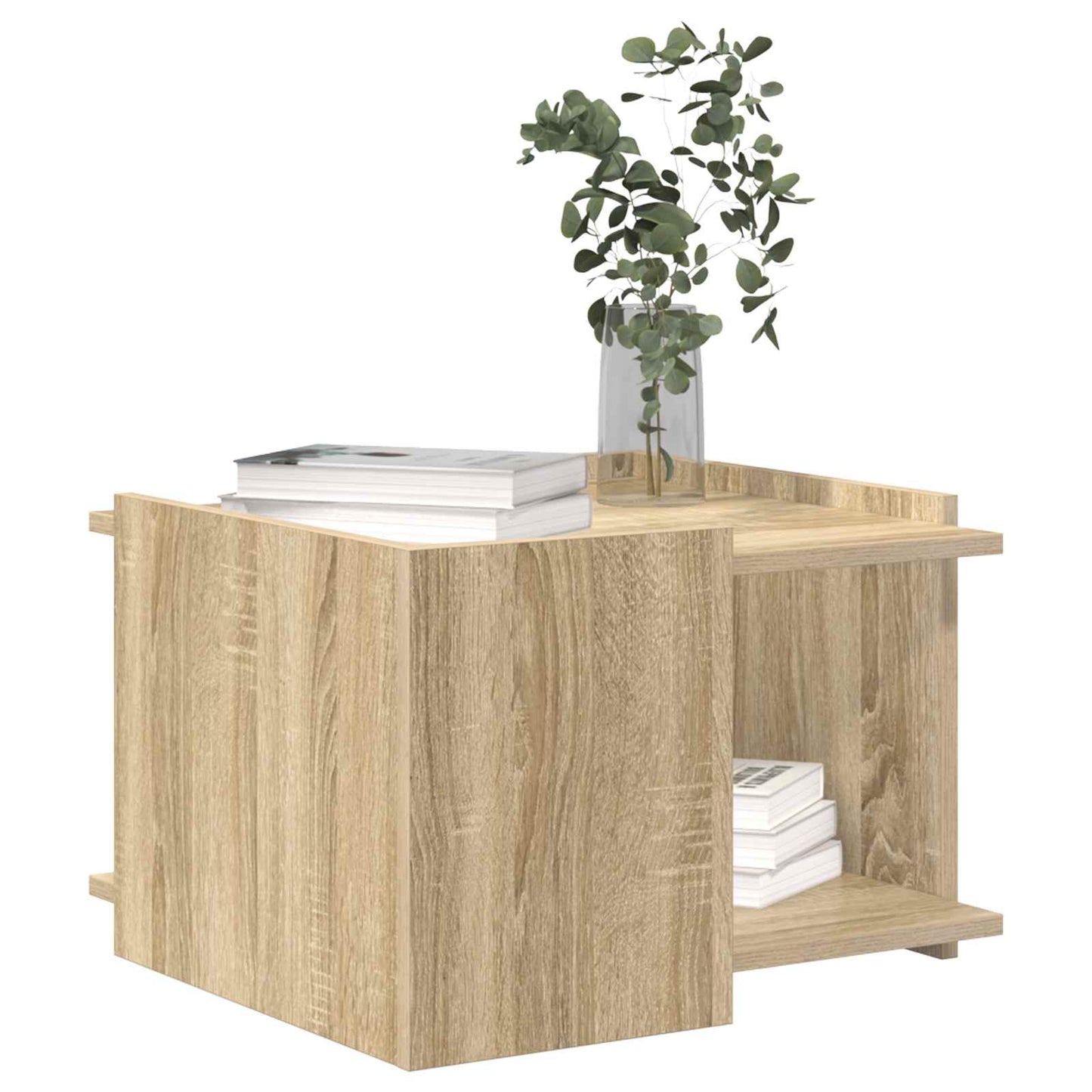 Sofabord Sonoma-eg 50,5 x 50 x 33 cm Konstrueret træ