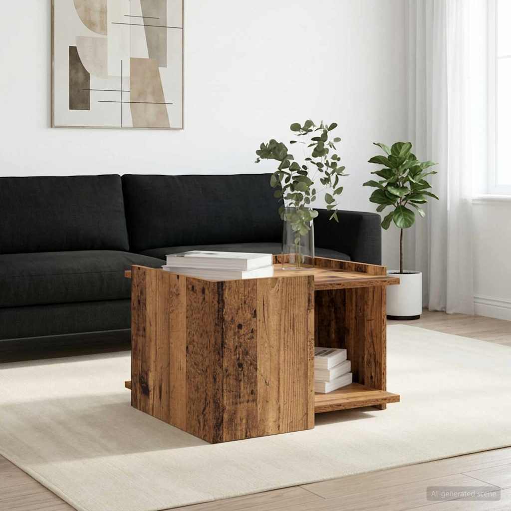 Sofabord Gammelt træ 50,5 x 50 x 33 cm Konstrueret træ