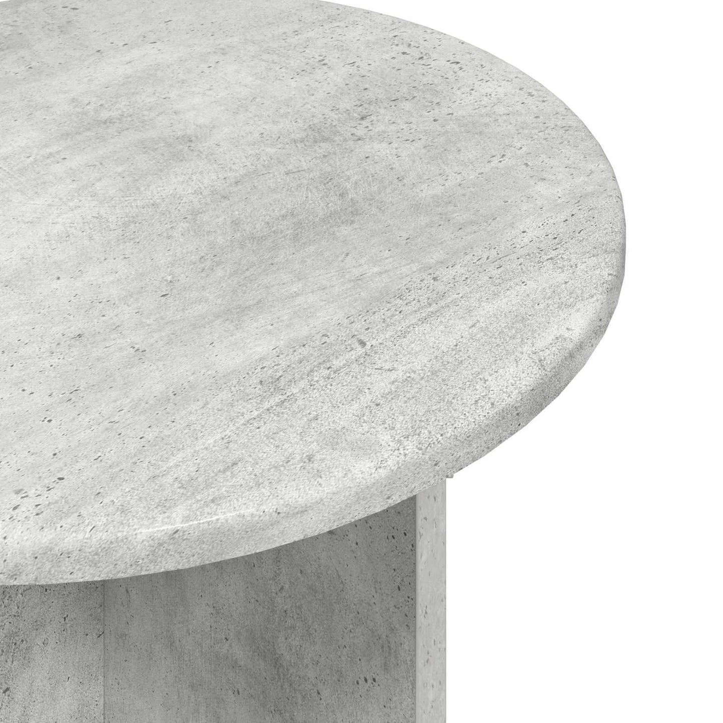 Sidebordssæt 2 stk. Betongrå Ø 45 x 45 cm Konstrueret træ