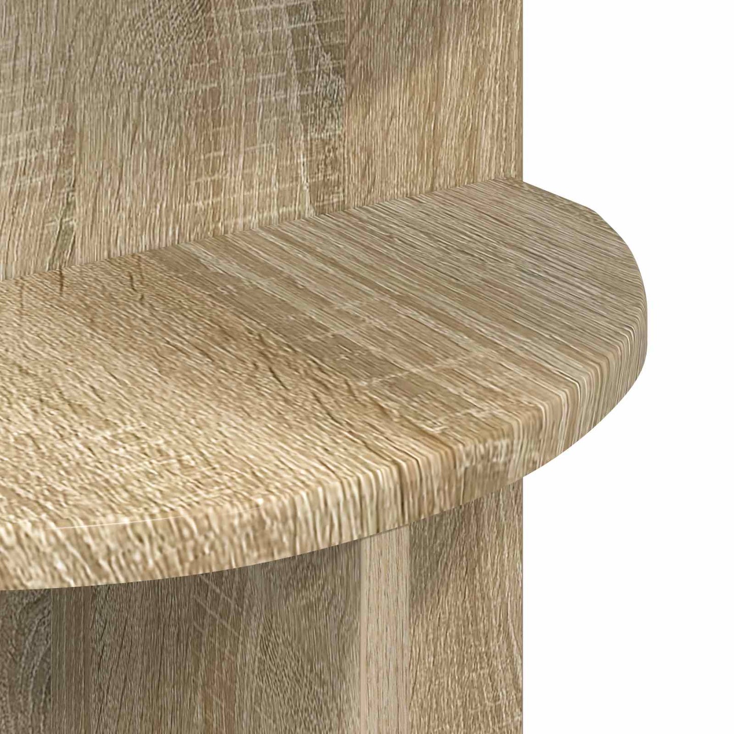 Sidebord Sonoma-eg Ø 39,5 x 55 cm Konstrueret træ