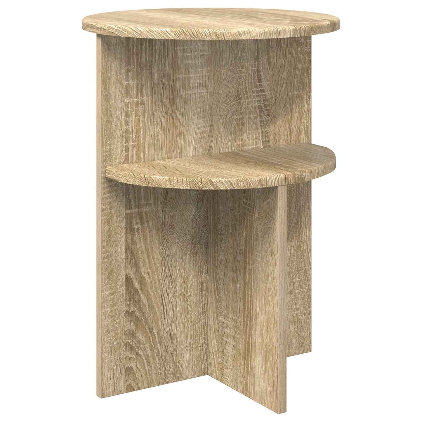 Sidebord Sonoma-eg Ø 39,5 x 55 cm Konstrueret træ
