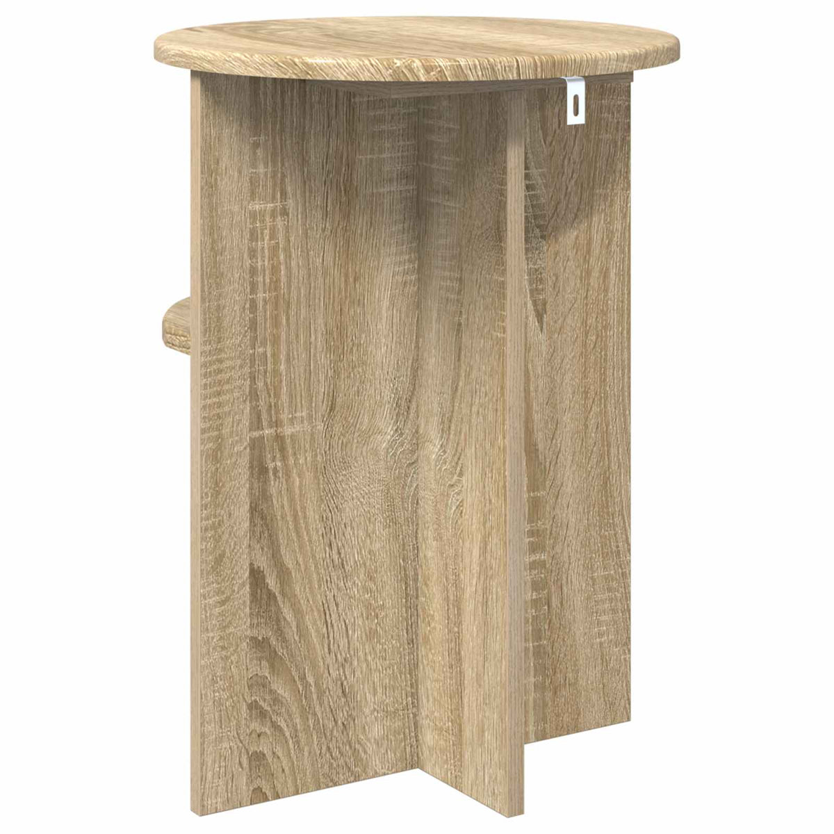 Sidebord Sonoma-eg Ø 39,5 x 55 cm Konstrueret træ
