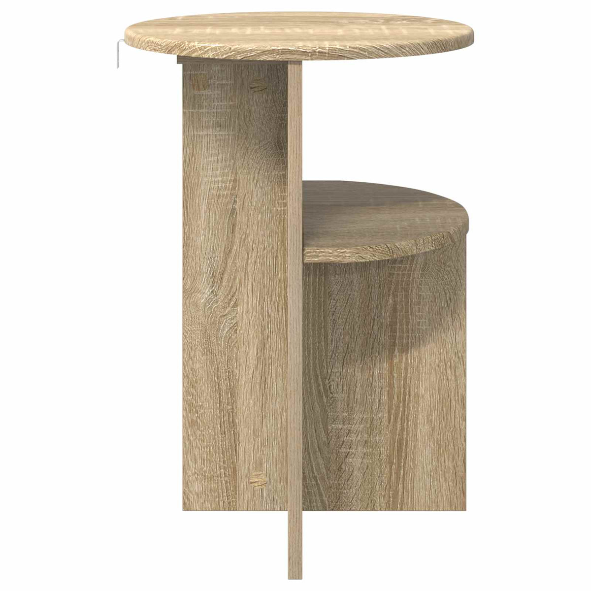 Sidebord Sonoma-eg Ø 39,5 x 55 cm Konstrueret træ