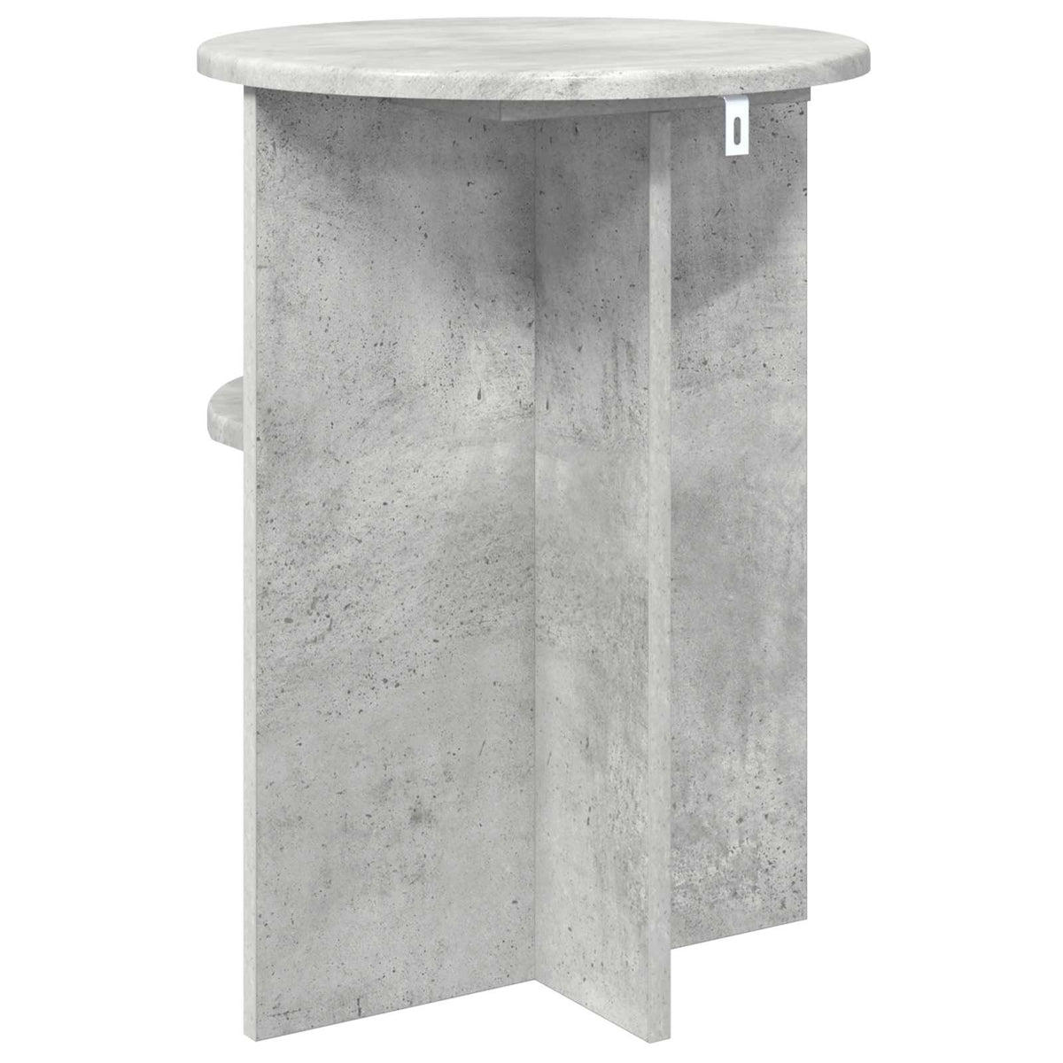 Sidebord med opbevaring Betongrå Ø 39,5 x 55 cm Konstrueret træ
