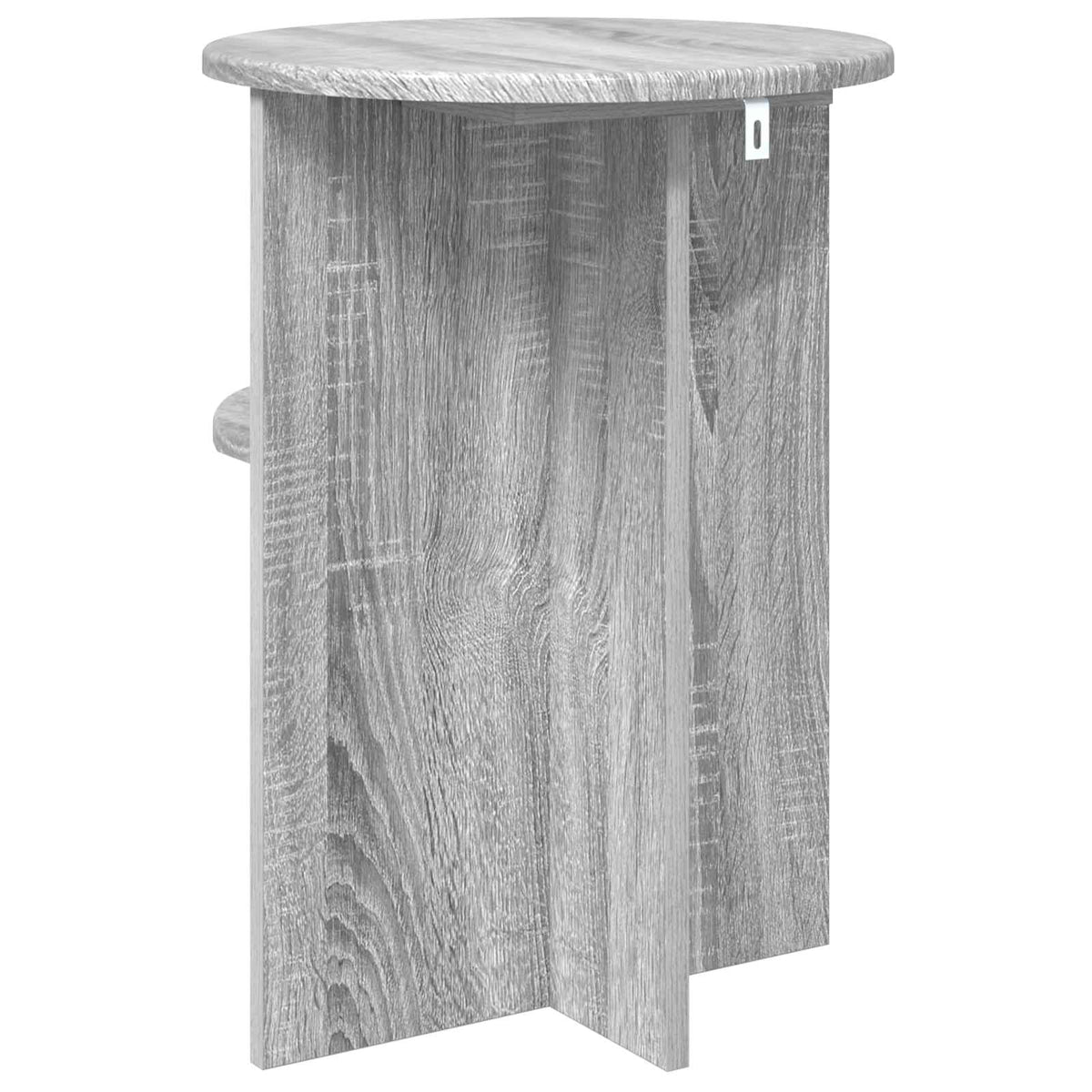 Sidebord Grå sonoma-eg Ø 39,5 x 55 cm Konstrueret træ