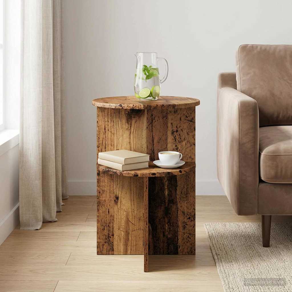 Sidebord Gammelt træ Ø 39,5 x 55 cm Konstrueret træ