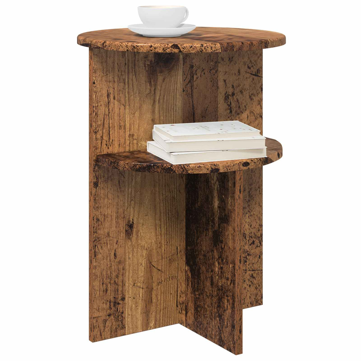 Sidebord Gammelt træ Ø 39,5 x 55 cm Konstrueret træ
