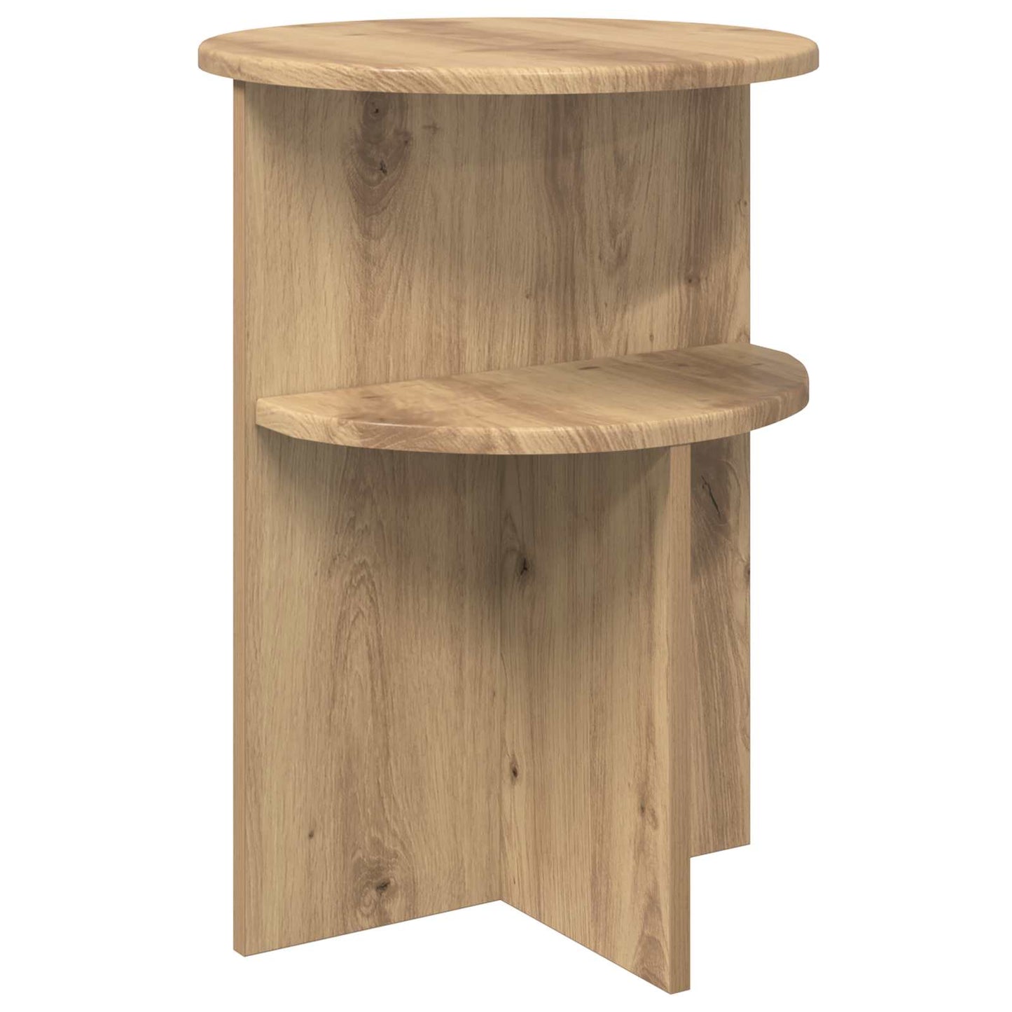 Sidebord Artisan-eg Ø 39,5 x 55 cm Konstrueret træ