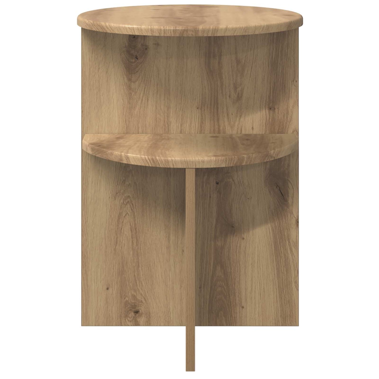 Sidebord Artisan-eg Ø 39,5 x 55 cm Konstrueret træ