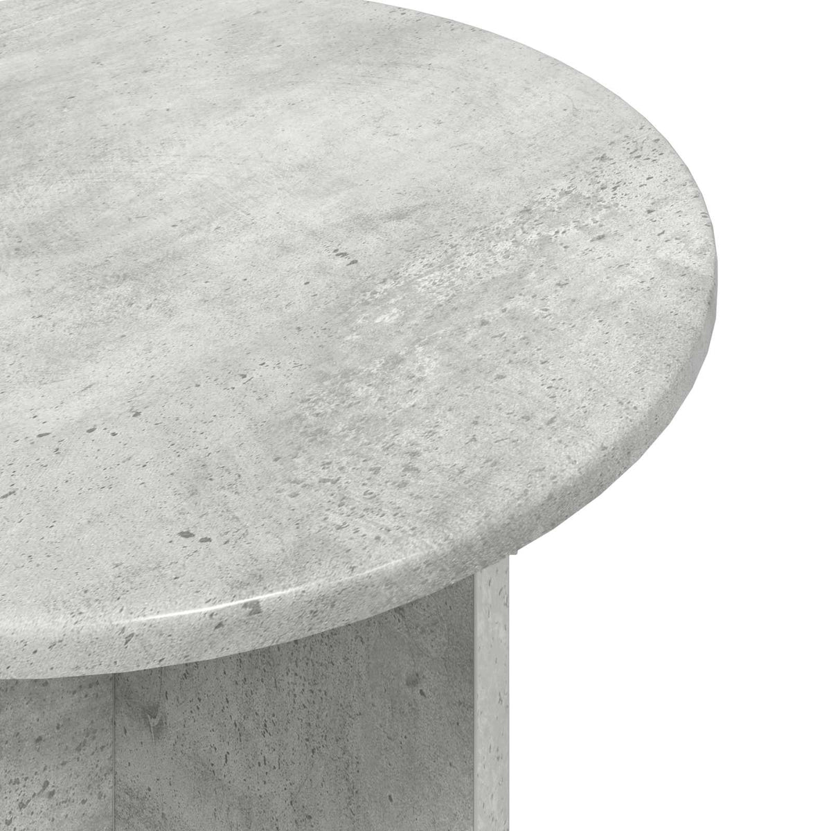 Sidebordssæt 2 stk. Betongrå Ø 45 x 35 cm Konstrueret træ