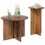 Sidebordssæt 2 stk. Gammelt træ Ø 45 x 35 cm Konstrueret træ