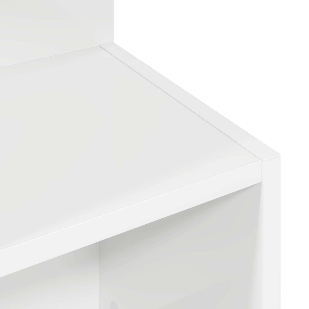 Sidebord Hvid Ø 39,5 x 55 cm Konstrueret træ