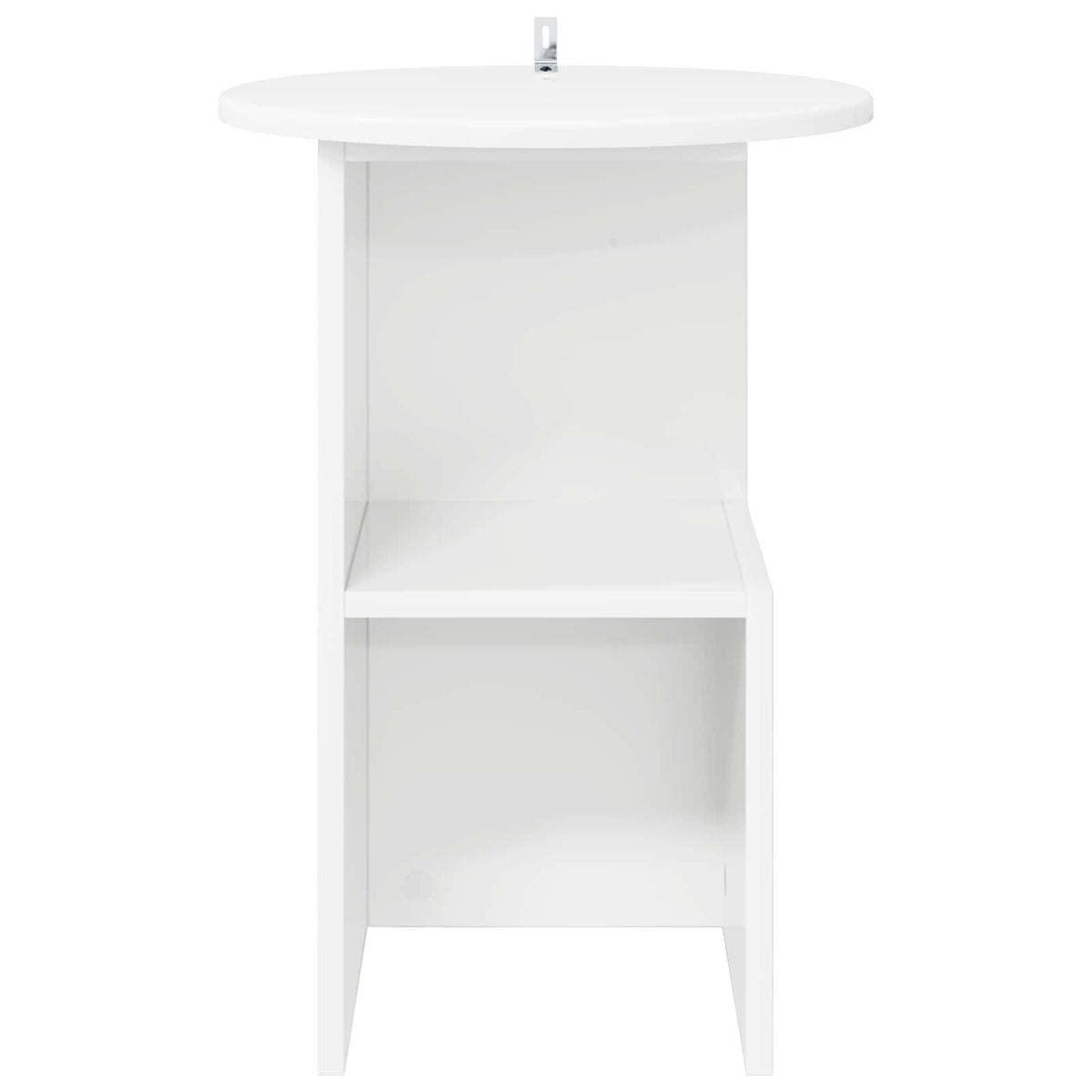 Sidebord Hvid Ø 39,5 x 55 cm Konstrueret træ