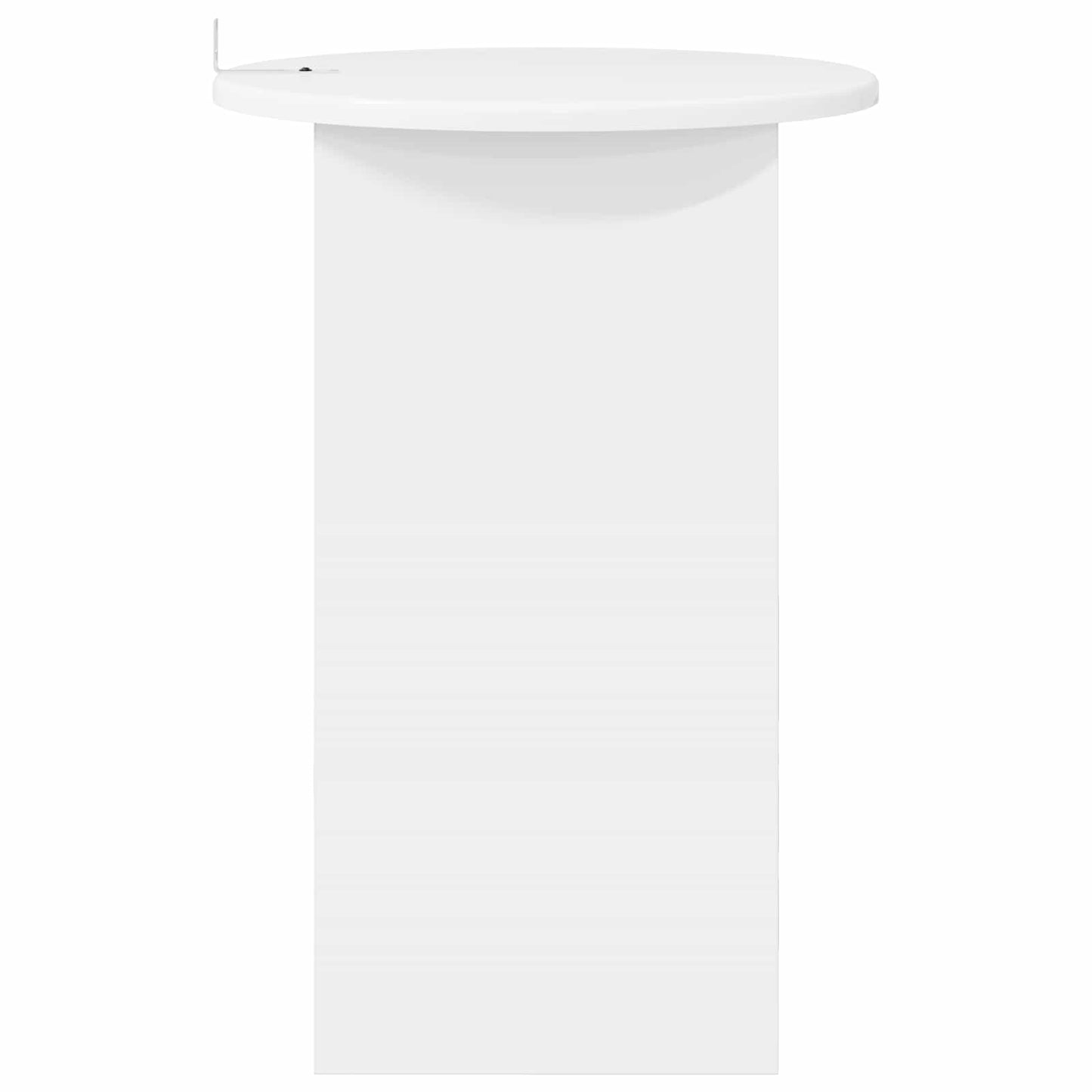 Sidebord Hvid Ø 39,5 x 55 cm Konstrueret træ