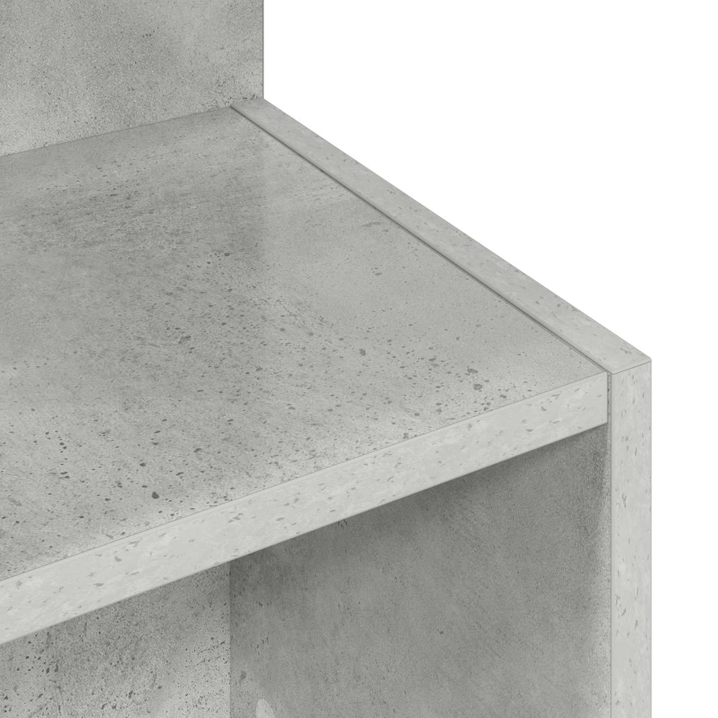 Sidebord Betongrå Ø 39,5 x 55 cm Konstrueret træ