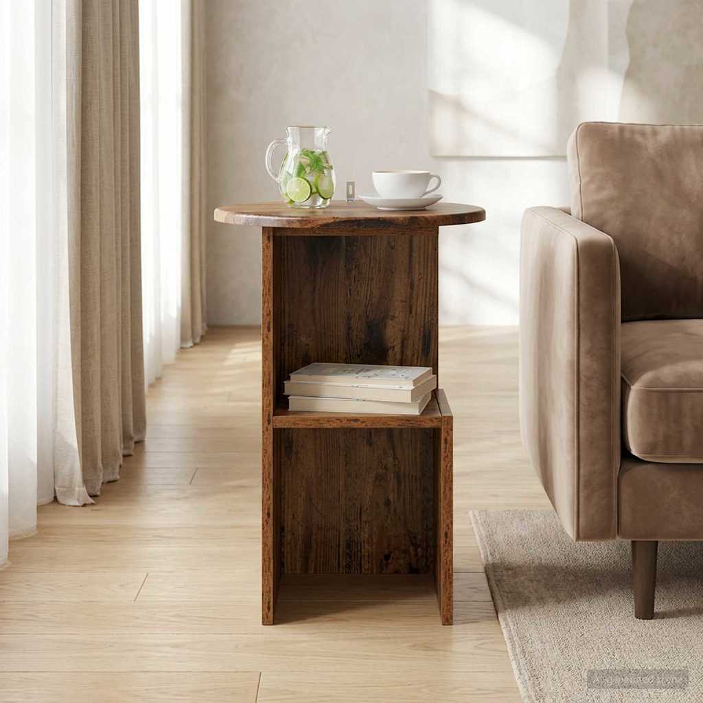 Sidebord Gammelt træ Ø 39,5 x 55 cm Konstrueret træ