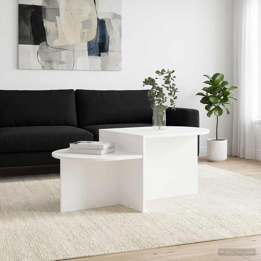 Sofabord Hvid 100 x 50 x 40 cm Konstrueret træ