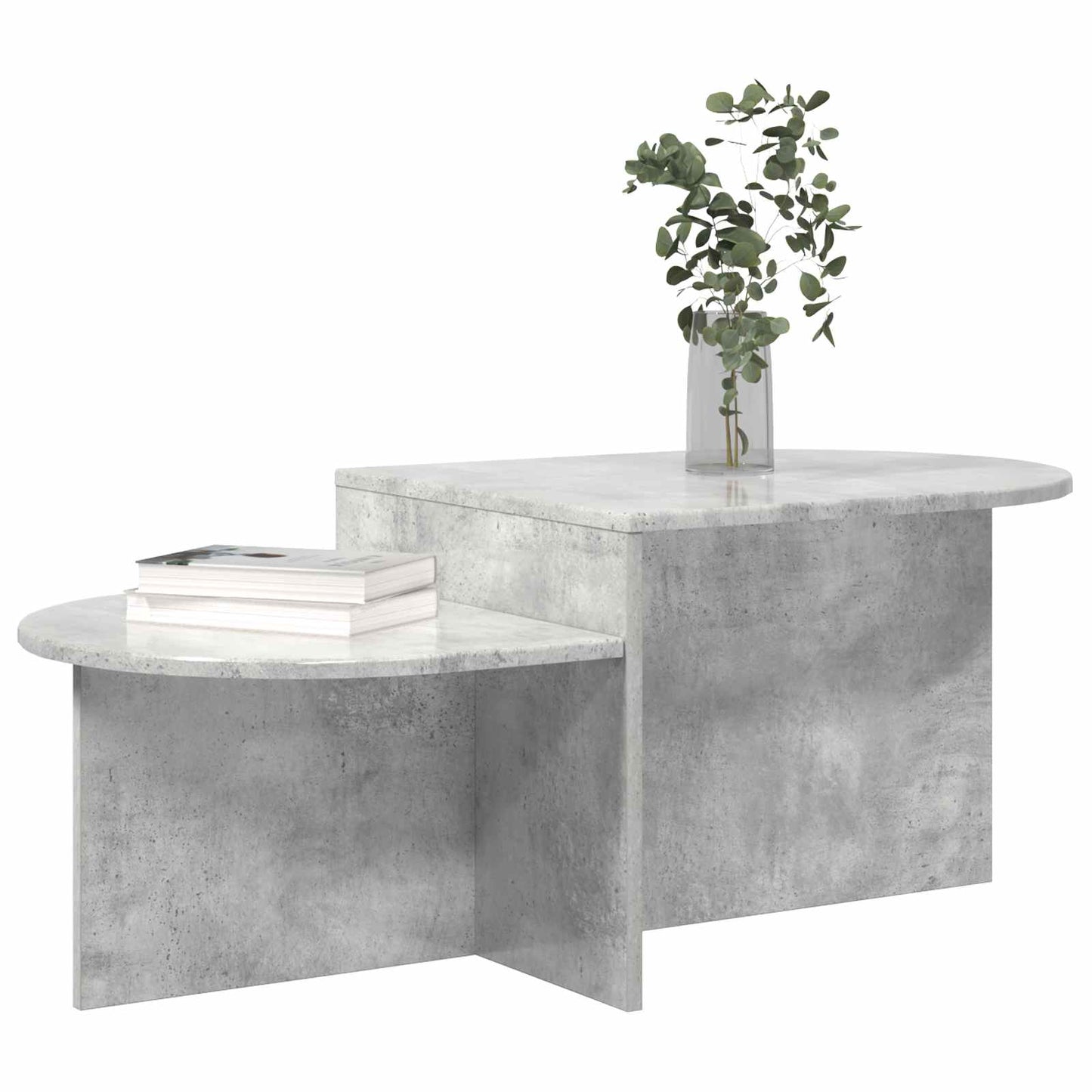 Sofabord Betongrå 100 x 50 x 40 cm Konstrueret træ