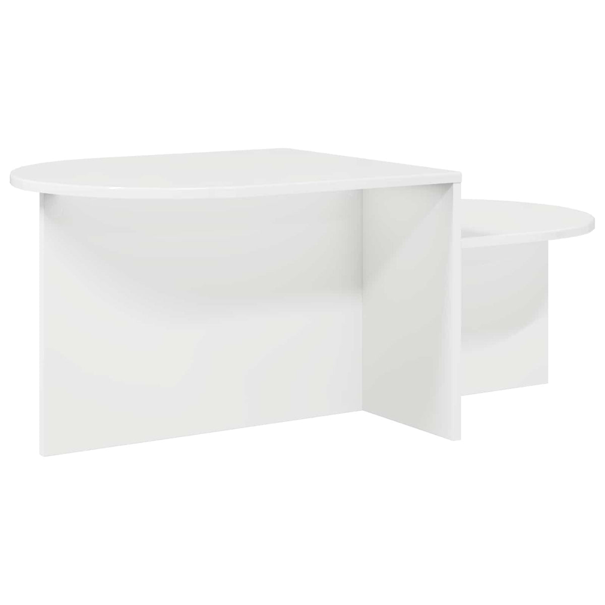 Sofabord Hvid højglans 100 x 50 x 40 cm Konstrueret træ
