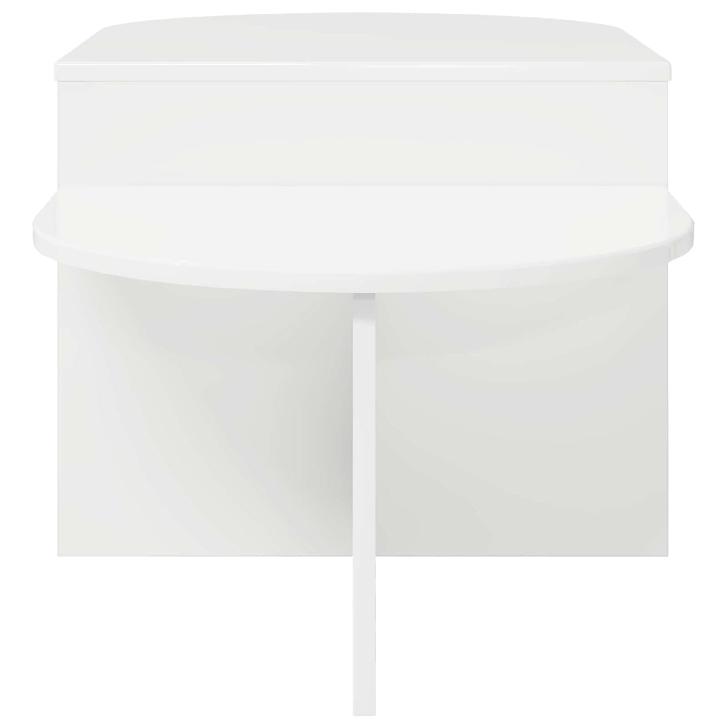 Sofabord Hvid højglans 100 x 50 x 40 cm Konstrueret træ