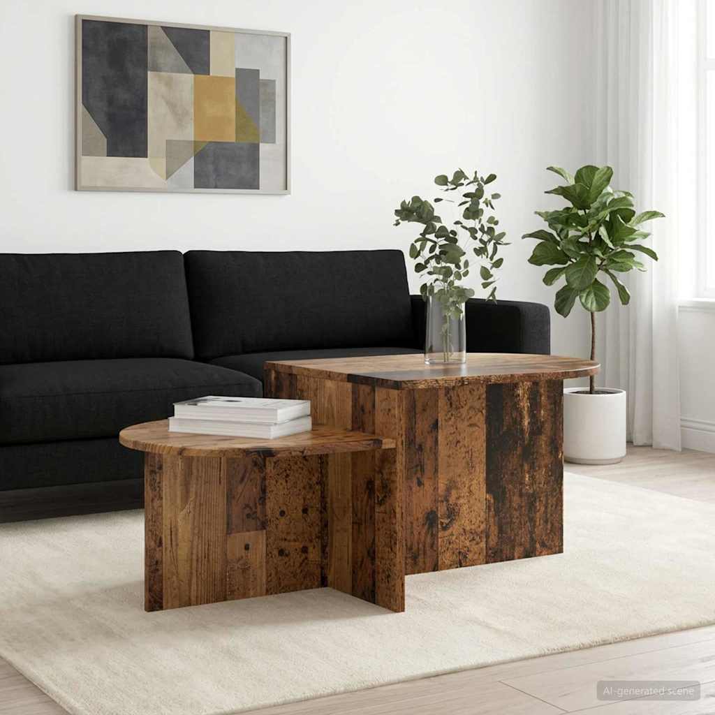 Sofabord Gammelt træ 100 x 50 x 40 cm Konstrueret træ