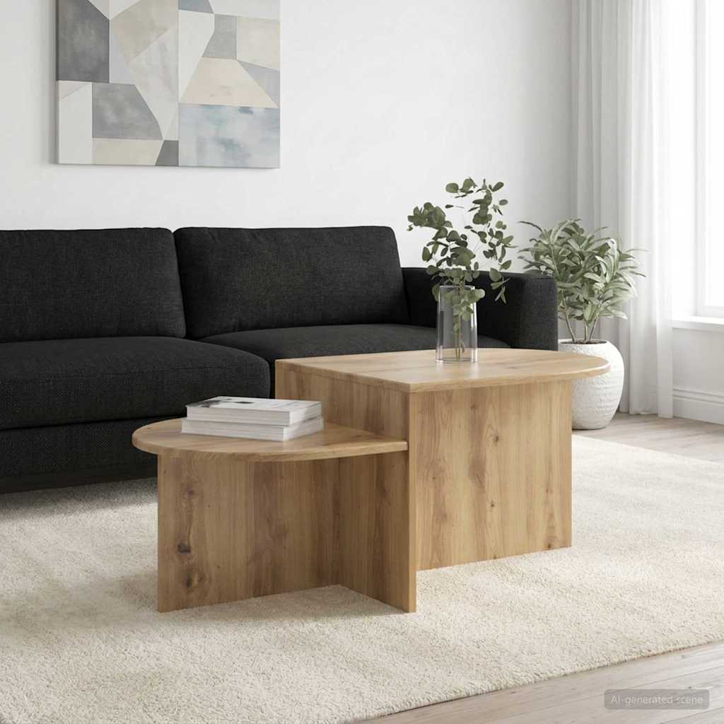 Sofabord Artisan-eg 100 x 50 x 40 cm Konstrueret træ