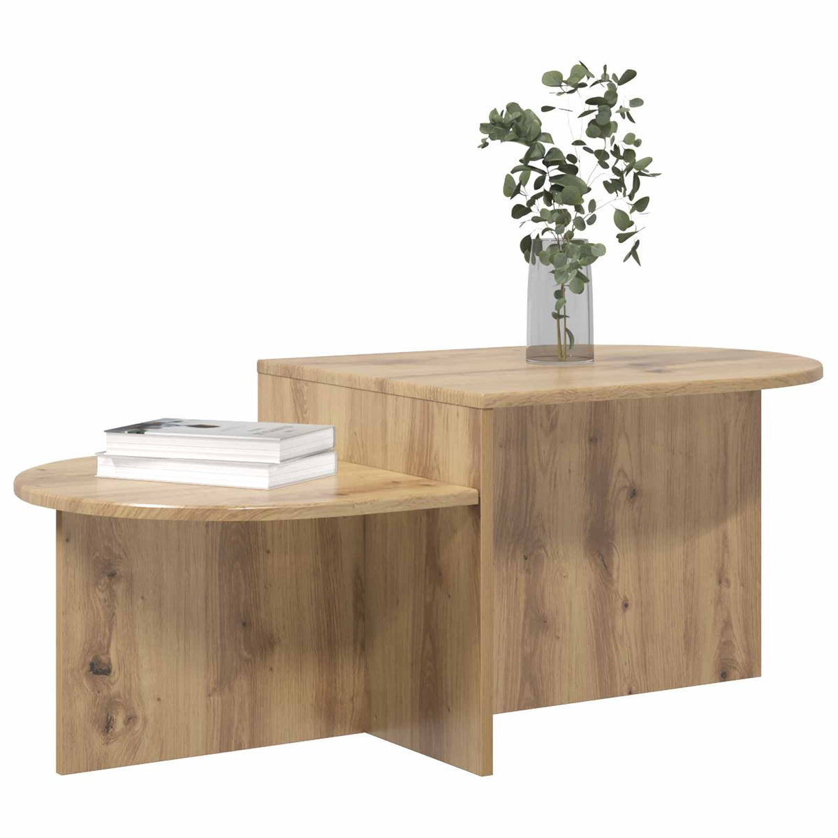 Sofabord Artisan-eg 100 x 50 x 40 cm Konstrueret træ